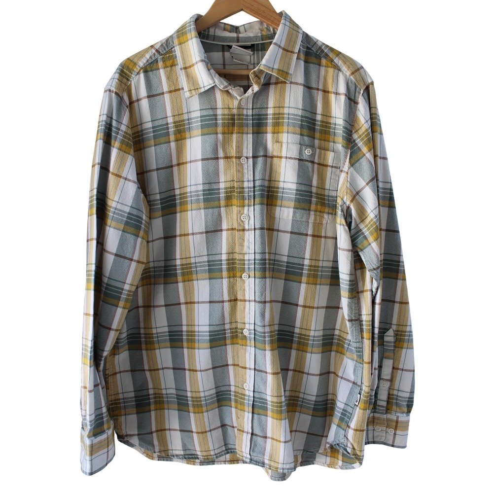 The North Face Button Up Shirt‎ Men XL Plaid Long Sleeve